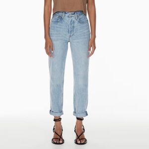 Aritzia Denim Forum The Boyfriend High Rise Loose Jeans
